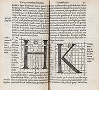 <b>Sotheby’s, Nov. 6-20:</b> Tory, Geoffroy. <i>L'Art et science de la vraye proportion des Lettres.</i> Paris 1549. Seconde édition. In-8. Reliure de P.L. Martin. €7,000 to €9,000.