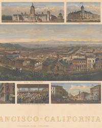 <b>Old World Auctions (Feb 11):</b><br>Lot 220. A Fine, Early Rendering of San Francisco (1874) Est. $2,200 - $2,500
