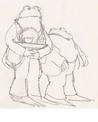 <b>Swann, Dec. 4:</b> Arnold Lobel (1933-1987). "I will tell you a story while we are waiting," graphite on tracing paper. 1976. $1,500 to $2,000.