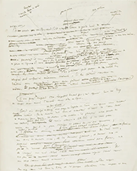 <b>Pandolfini, Nov. 18:</b> Beautiful and rare poetic manuscript, first draft, of an airy lightness by De Saint-Exupéry. € 4.000 / 5.000