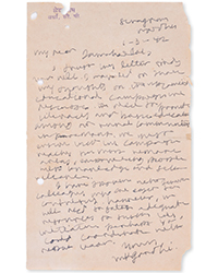 <b>Forum, Feb. 19:</b> Lot 139<br>Gandhi (known as Mahatma Gandhi,) Fine Autograph Letter signed to Jawaharlal Nehru, Sevagram, Wardha, 1942, emphasising the importance of education in rural communities. £10,000-15,000