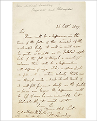 <b>Bonhams, Oct. 14-24:</b> Faraday on Galileo's Falling Bodies Experiment. $4,000-$6,000