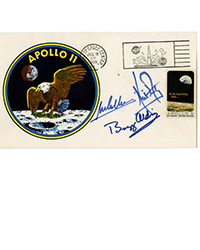 University Archives, Oct. 8: Apollo 11 Crew Signed Type 3 Insurance Cover, Armstrong, Aldrin & Collins