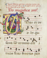 <b>Jeschke Jádi, Oct. 24-25:</b><br>Lot 195. Magnificent Gothic choral sheet with St. Andrew, 15th Century.