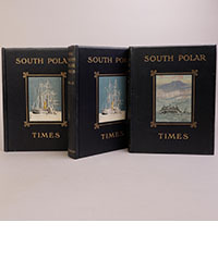 <b>Scandinavian Art & Rare Books Auctions, Dec. 4:</b> SHACKLETON, BERNACCHI, CHERRY-GARRARD [ed.]: «The South Polar Times» I-III, 1902-1911.