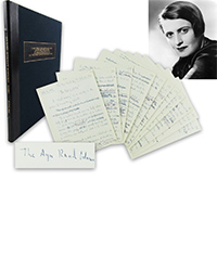 <b>University Archives, Jan. 7:</b> Ayn Rand 11pp Revised AMS "The Cold Civil War" For LA Times Newspaper- 900+ Words In Her Hand!