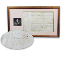 University Archives, Oct. 8: Benjamin Franklin Signed 1787 Land Grant as President of the Supreme Executive Council of Pennsylvania