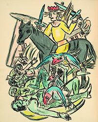 Koller, Sep. 17: BECKMANN, MAX. Apokalypse. Frankfurt a. M., Privatdruck der Bauerschen Giesserei, 1943. CHF 40,000 to 60,000.
