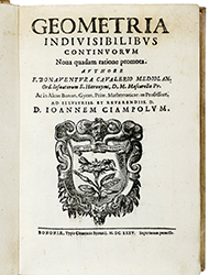 <b>Gonnelli:</b> Cavalieri, Geometria indivisibilibus. 1635. Starting price € 15.000