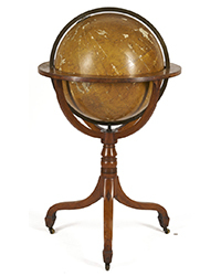 <b>Case Antiques, Jan. 31-Feb. 1:</b> Celestial Floor Globe c. 1800. $1,400 to $1,800.