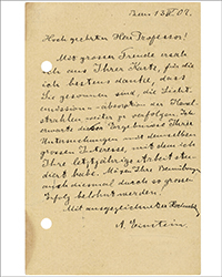 <b>Bonhams, Oct. 14-24:</b> Einstein's Autographed Letter to Johannes Stark. Pivotal Step in Development of General Relativity. $25,000-$35,000