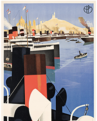 <b>Swann, Nov. 25:</b> Roger Broders. Marseille / Porte de l'Afrique du Nord. 1929. $5,000 to $7,500.