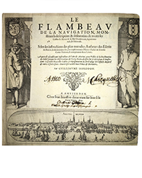 <b>Kestenbaum, Mar. 5:</b> (ATLAS). BLAEU, WILLEM JANZOON. <>Le Flambeau de la Navigation…,</i> Amsterdam, 1620. $40,000 to $60,000.