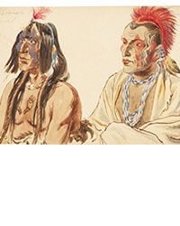 <b>Ketterer, Nov. 24:</b> K. Bodmer, Personal Sketchbook with ca. 80 pencil drawings. Est: € 25,000