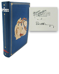<b>University Archives, Jan. 7:</b> Rare Ernest Hemingway, 1 Of 10 Signed Presentation Copies Of "Farewell To Arms" 