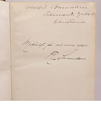 <b>Scandinavian Art & Rare Books Auctions, Dec. 4:</b> AMUNDSEN & NANSEN: «Fram over Polhavet» [Farthest North] 1897. AMUNDSEN's COPY!