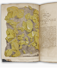 <b>Sotheby’s, Dec. 12:</b> Sowerby, James. <i>Exotic Mineralogy, containing his most realistic mineral depictions,</i> London: Benjamin Meredith, 1811, Arding and Merrett, 1817. $5,000 to $7,000.