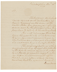 <b>Sotheby’s, Jan. 27:</b> An extraordinary letter marking the conjunction of George Washington, the Marquis de Lafayette, and Benjamin Franklin. $1,000,000 to $1,500,000.