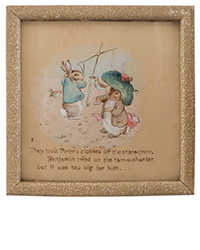 <b>Dominic Winter, Oct. 2:</b> Potter (Beatrix Helen, 1866-1943). A pair of original illustrations from <i>The Tale of Benjamin Bunny.</i> £8,000-£12,000.