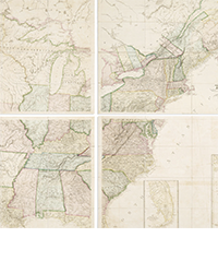 <b>Swann, Dec. 9:</b> Lot 206: John and Alexander Walker, <i>Map of the United States,</i> London and Liverpool, 1827.