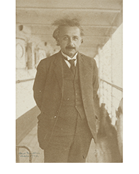 <b>Sotheby’s, July 17:</b> Album Containing Four Signed Photographs of Albert Einstein, With Eleven Additional Einstein Photographs, From His Journey to Japan Aboard the S.S. Kitano Maru, 1922. $20,000 to $30,000.