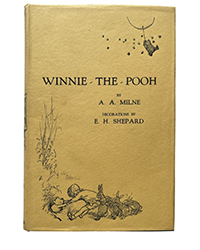 <b>Sotheby’s:</b> A.A. Milne, Ernest Howard Shepard. <i>Winnie The Pooh,</i> United Kingdom, 1926. First UK edition. $17,580.