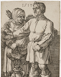 <b>Case Antiques, Jan. 31-Feb. 1:</b> Albrecht Durer Engraving, The Peasant Couple at Market. $3,400 to $3,800.