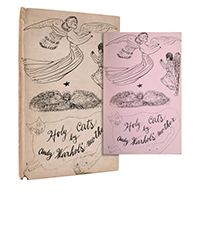 <b>Sotheby’s:</b> Andy Warhol, Julia Warhola. <i>Holy Cats</i> First Edition, Signed by Andy Warhol. 1954. 30,000 USD.