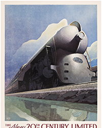 <b>Swann, Nov. 25:</b> Leslie Ragan. The New 20th Century Limited / New York Central System. 1939. $15,000 to $20,000.