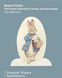 <b><center>Dominic Winter Auctioneers<br>2 October<br>Beatrix Potter:<br>The Private Collection of Thomas & Greta Schuster</center></b>