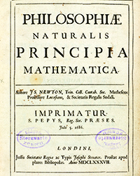 Koller, Sep. 17: NEWTON, ISAAC. Philosophiae naturalis principia mathematica. London, Joseph Streater, "Prostat apud plures Bibliopolas", 1687. CHF 250,000 to 300,000.