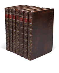 <b>Sotheby’s, Dec. 2:</b> Henri Abraham Chatelain. <i>Atlas historique,</i> Amsterdam, 1719-1721, 7 volumes, contemporary calf gilt. £7,000 to £9,000.