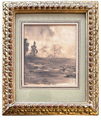 <b>ALDE, Mar. 11:</b> HUGO (VICTOR). [Paysage spectral avec une église], [vers 1837]. €20,000 - €30,000.