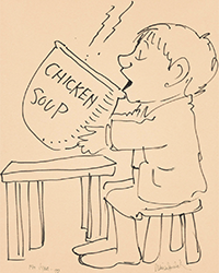 <b>Swann, Dec. 4:</b> Maurice Sendak (1928-2012). "Chicken Soup" sketch. Ink on paper. Circa 1962. $4,000 to $6,000.