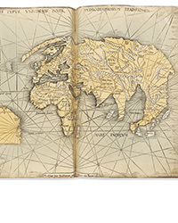 <b>Ketterer, Nov. 24:</b> M. Waldseemüller, <i>Ptolemaeus auctus restitutus,</i> 1520. Est: € 250,000