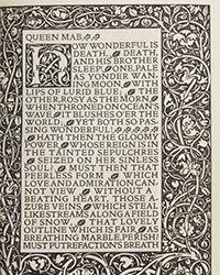 <b>Bonhams, Nov. 3-13:</b> Kelmscott Shelley. Shelley, Percy Bysshe. <i>The Poetical Works.</i> $3,000-$5,000