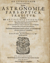 <b>Jeschke Jádi, Oct. 24-25:</b><br>Lot 1222. Johannes Kepler. Ad Vitellionem paralipomena. Frankfurt 1604.