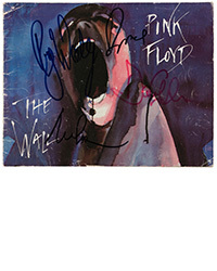 Dominic Winter, Oct. 8: Pink Floyd. A signed programme for Pink Floyd The Wall, [1981]. £700-1,000.
