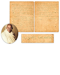 University Archives, Oct. 8: Best Gandhi ALS “Don’t worry about my fast, God will fill that... Don't lose the hope” 