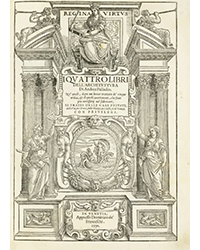 <b>Pandolfini, Nov. 18:</b> Palladio, Andrea. I quattro libri dell'architettura. Venezia, de' Franceschi, 1570. € 13.000 / 15.000
