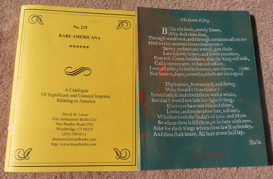 Two New Catalogues Reviewed This Month