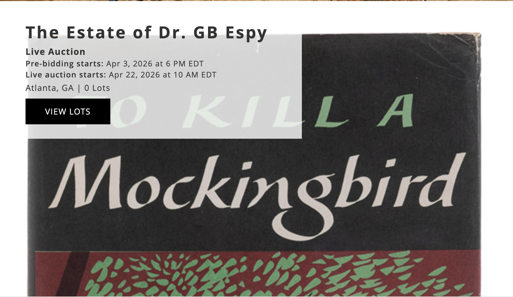 Ahlers & Ogletree: The Estate of Dr. G.B. Espy