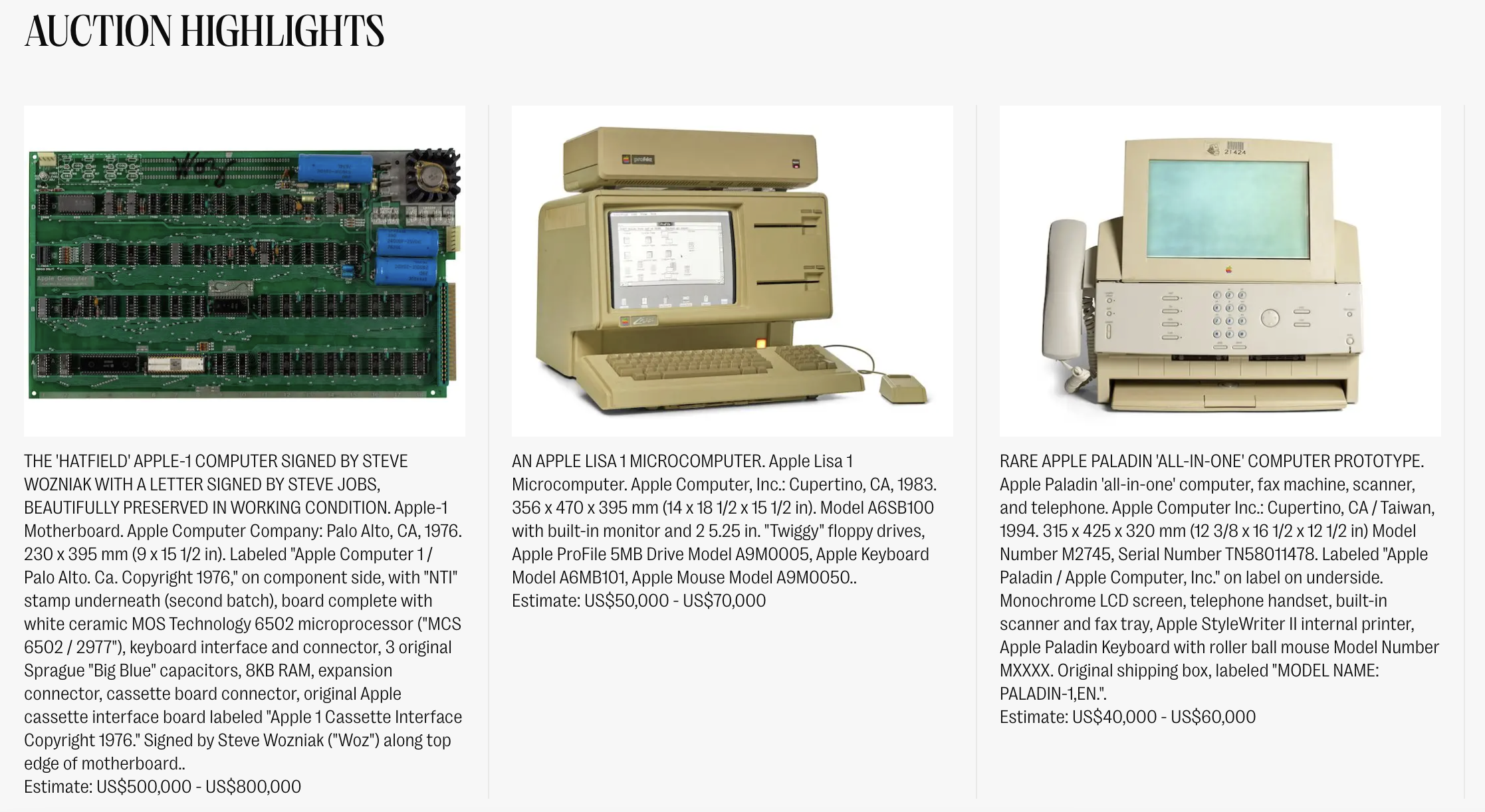 Bonhams Technology: History of Science, Technology & Computing. It ends 14 October!