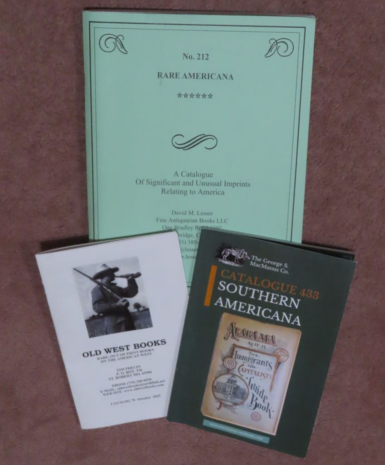 Three New Catalogues Reviewed This Month
