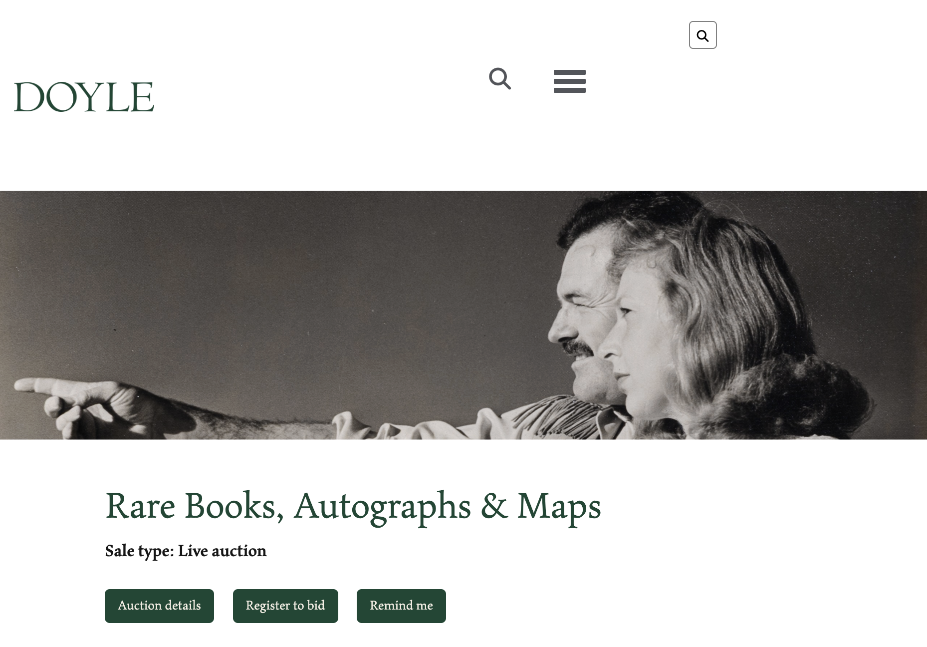 Doyle: An appealing sale on November 25th