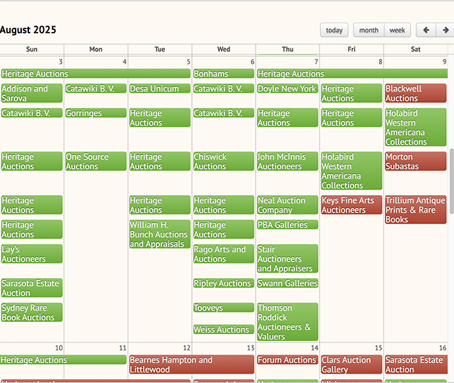 Book and Paper Events during August-September