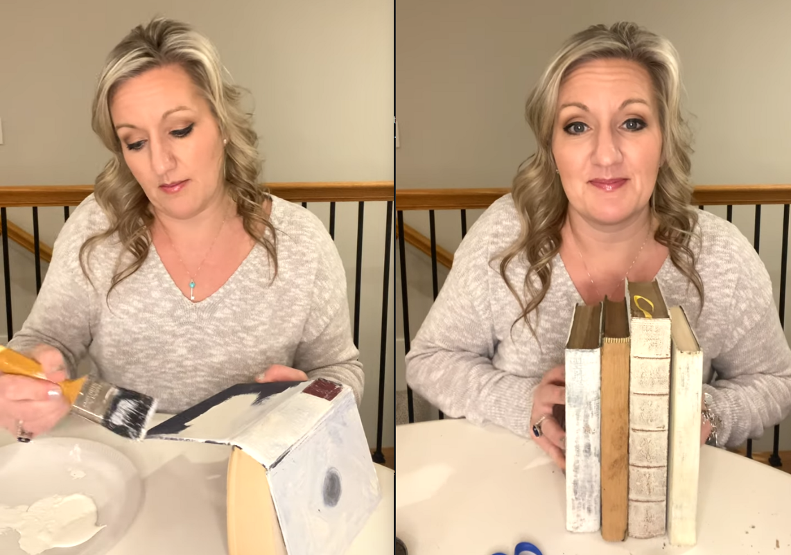 Antiquing Your Old Books with Paint?