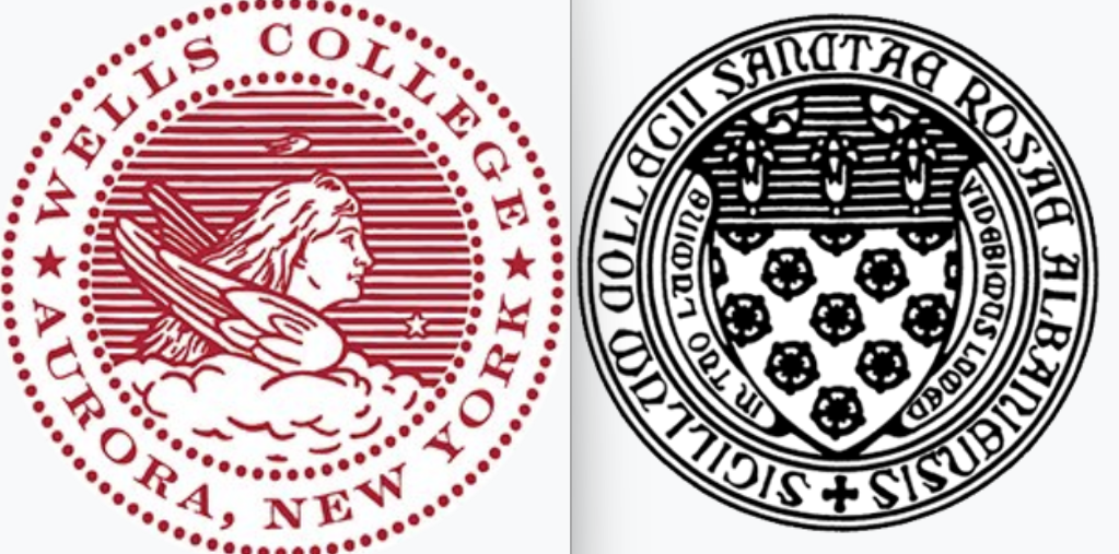 The Wells and St. Rose emblems.