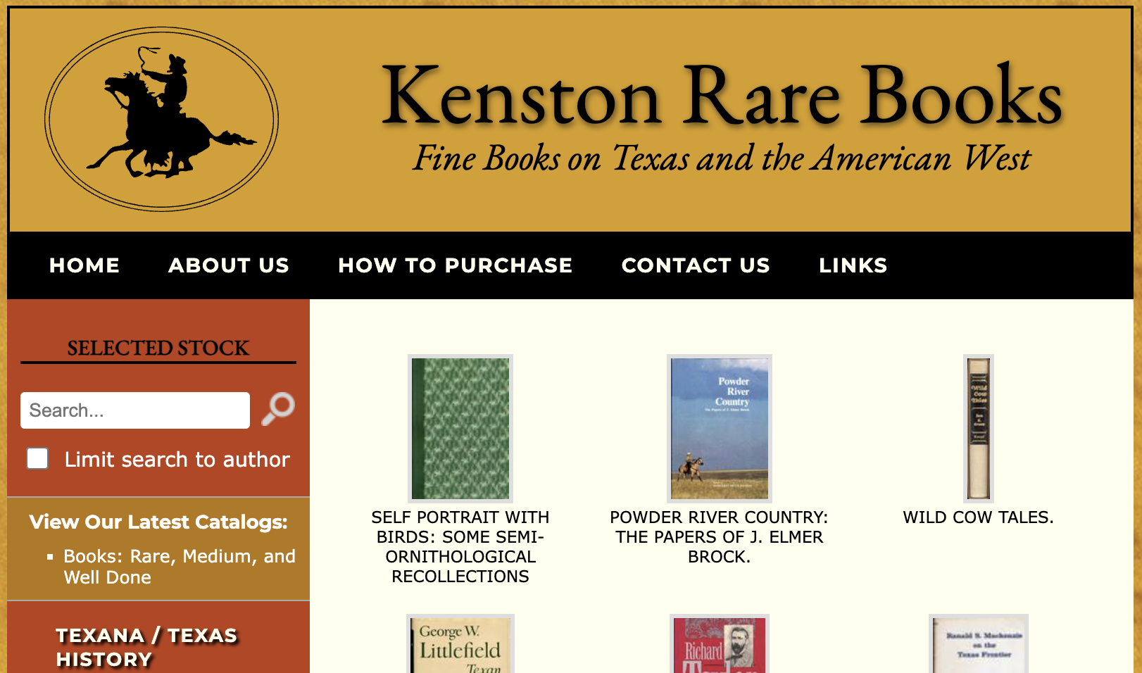 Kenston Rare Books has posted an appealing eCatalogue