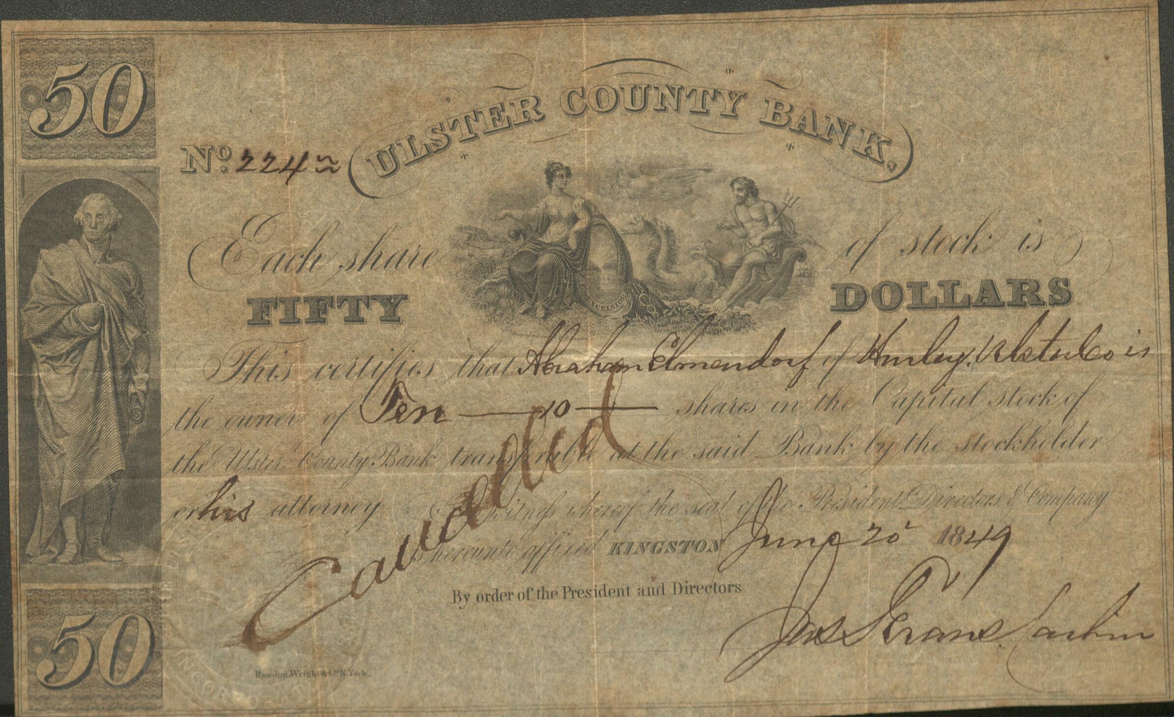 The Ulster County Bank, an ephemera bonanza